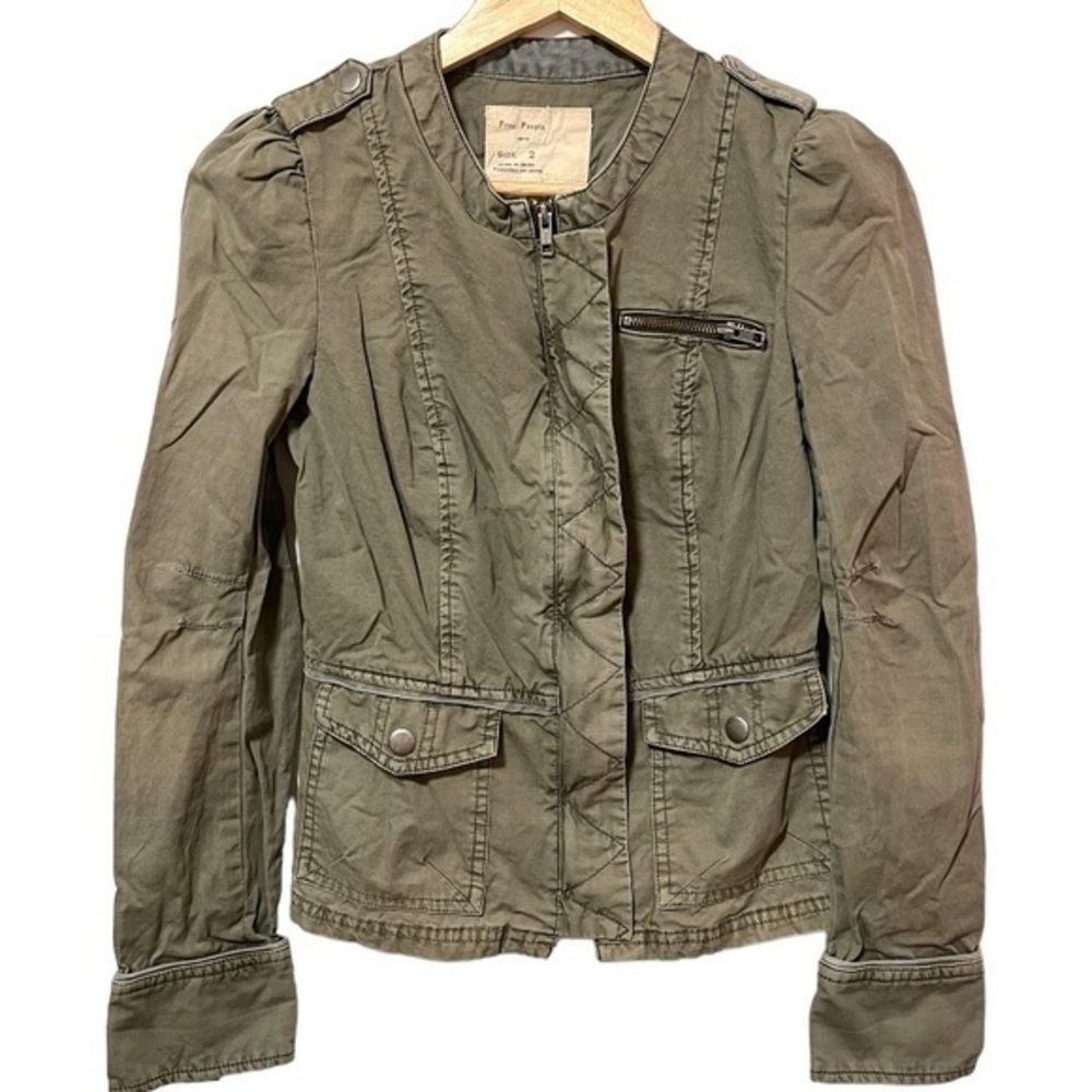 Free People Military Style Field Jacket